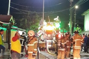 El CBS respondió ante incendio en Mendoza y Pasionarias, en Renca