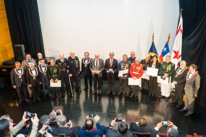 Con el recuerdo al Primer Mártir Germán Tenderini, la Gran Logia de Chile distinguió a 9 Voluntarios del CBS