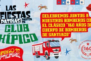 Las Fiestas Patrias en el Club Hípico parten con el “Clásico 160 Años del Cuerpo de Bomberos de Santiago”