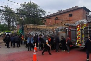 El CBS atendió emergencia por bombas molotov en el INBA