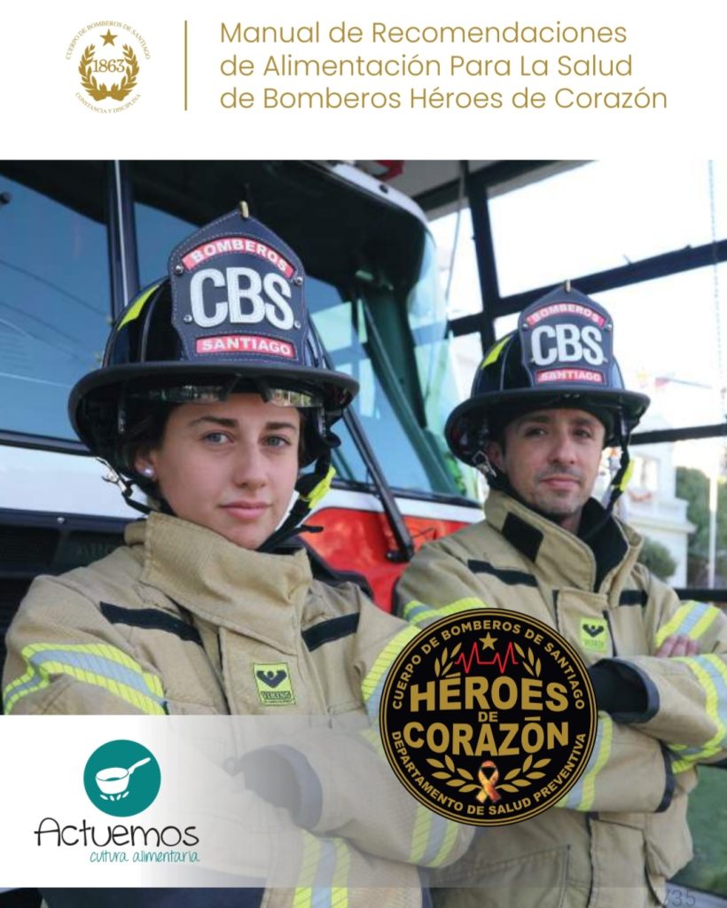 Ya está disponible el «Manual de Recomendaciones de Alimentación para la Salud de Bomberos Héroes de Corazón»