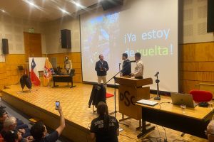 Voluntario Joaquín González expuso ante Brigadas de Cadetes de Bomberos de Concepción